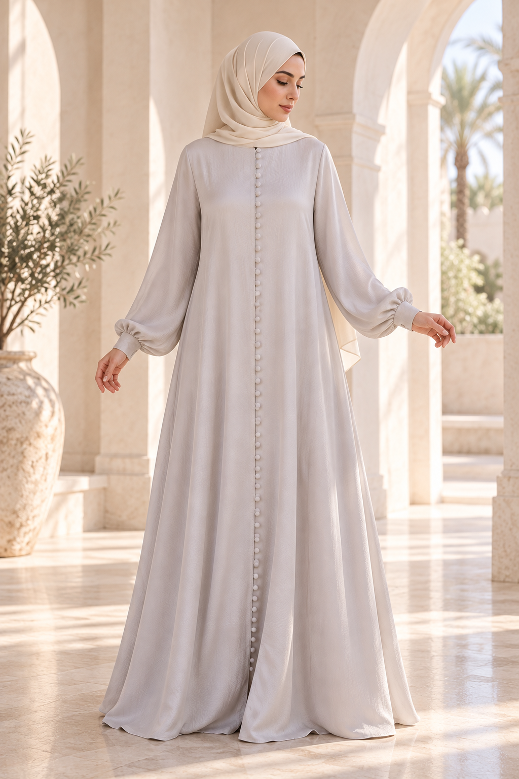 Fustan elegant saten krinkëll